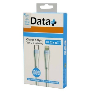 کابل فست شارژ دیتا پلاس  Data+ DP 32 Type-C to Lightning 30W به طول 1 متر  در بروز کالا