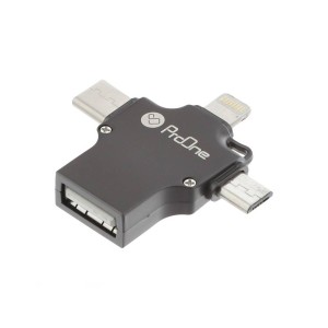 مبدل لایتنینگ به USB-C / USB / micro USB پرووان مدل PCO04 در بروزکالا