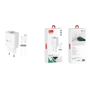 شارژر دیواری پرووان مدل PWC525به همراه کابل تبدیل MicroUSB در بروزکالا