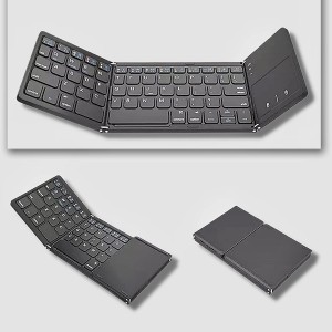 کیبورد وماوس بیسیم  Foldable keyboard with touchpad B033 در بروزکالا
