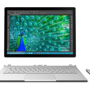 کارکرده دیجیتال مایکروسافت سرفیس بوک  Microsoft Surface book 1 / 256g ssd / Core i5 6300U / 8GB در بروزکالا