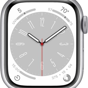 ساعت هوشمند اپل سری 8 سایز 41 با بند سیلیکون مدل Apple Watch S8 SILVER 41mm در بروزکالا