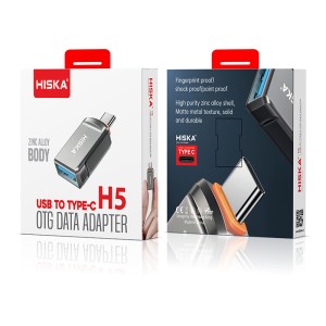 مبدل USB 3.0 OTG به USB -c هیسکا مدل Hiska H5 در بروزکالا