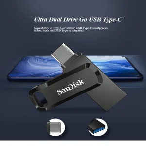 فلش مموری سن دیسک مدل  Ultra Dual Drive Go USB Type C ظرفیت 64 گیگابایت در بروزکالا