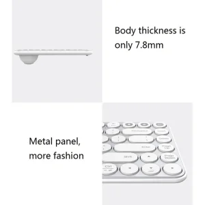 کیبورد بی سیم دو حالته شیائومی مدل Xiaomi MIIIW Keyboard Air 85 Dual Mode MWXKT01 در بروزکالا