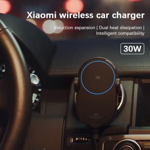 شارژر و هولدر بی سیم خودرو شیائومی مدل Xiaomi 30W Car Wireless Charger W03ZM در بروزکالا