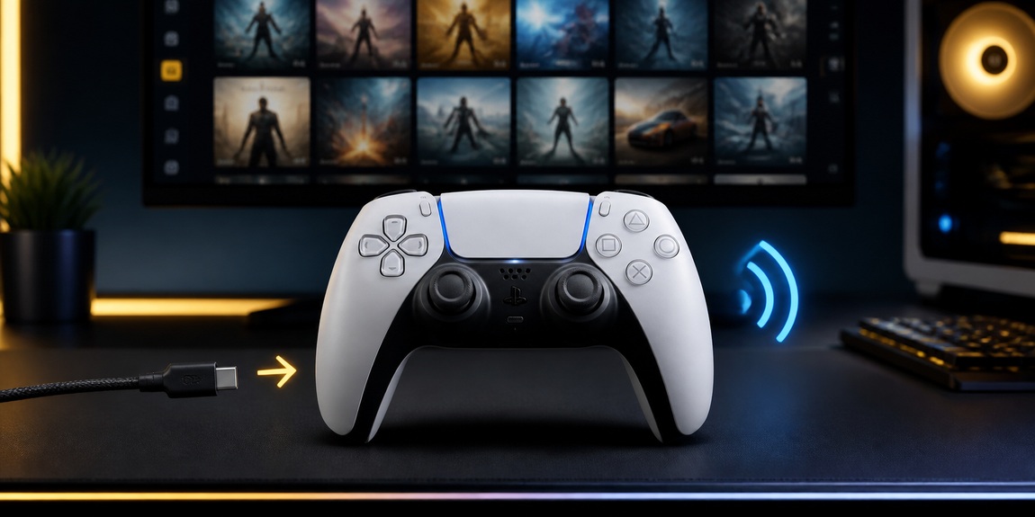 اتصال DualSense به Steam