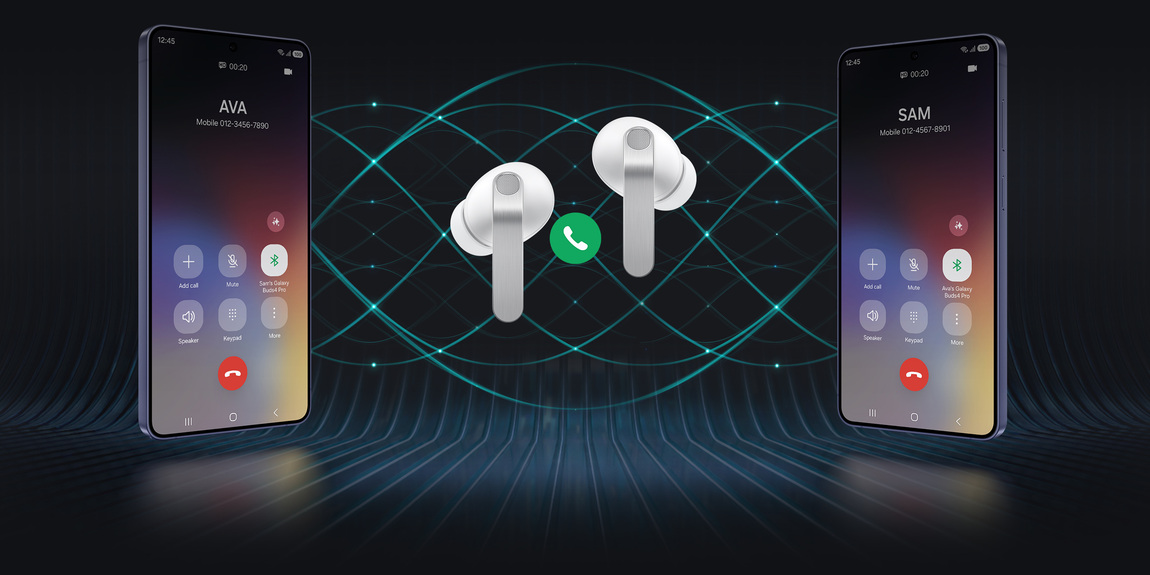 کیفیت تماس و میکروفون&zwnj;های Samsung Galaxy Buds4 Pro