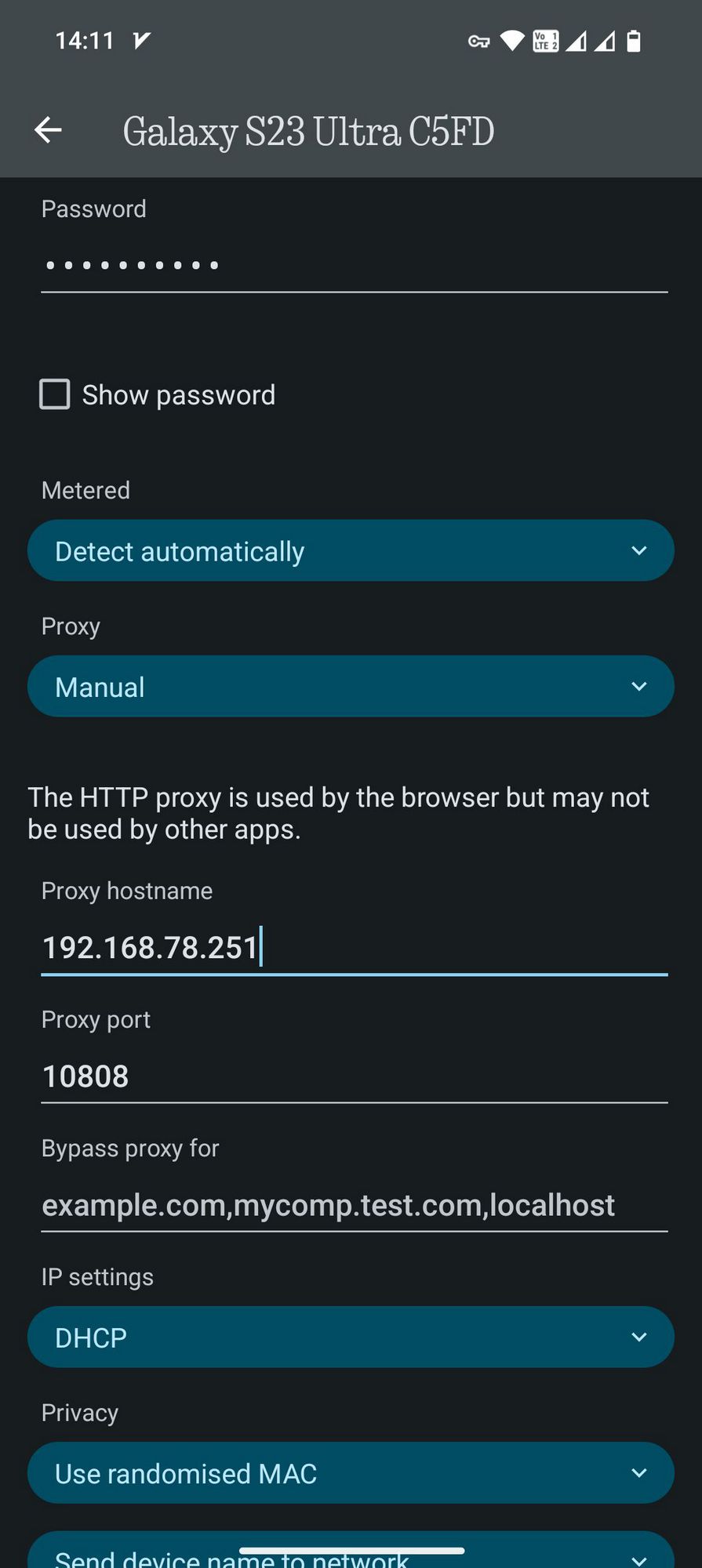 اتصال با پروکسی