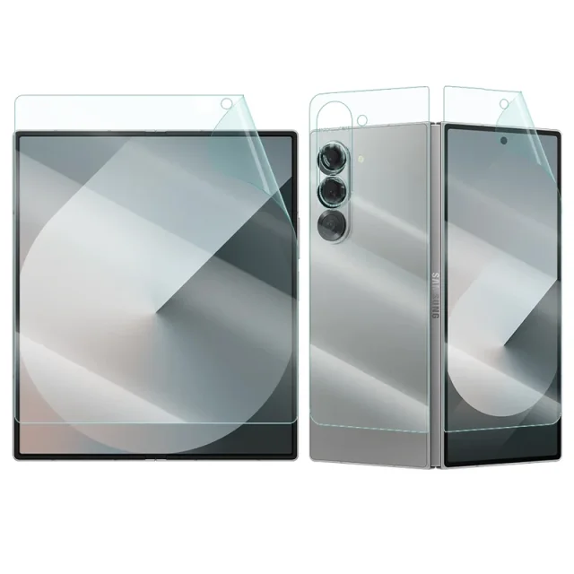 محافظ صفحه نمایش مدل Hydrogel مناسب برای گوشی موبایل سامسونگ Galaxy Z Fold 8 Ultra به همراه محافظ پشت گوشی