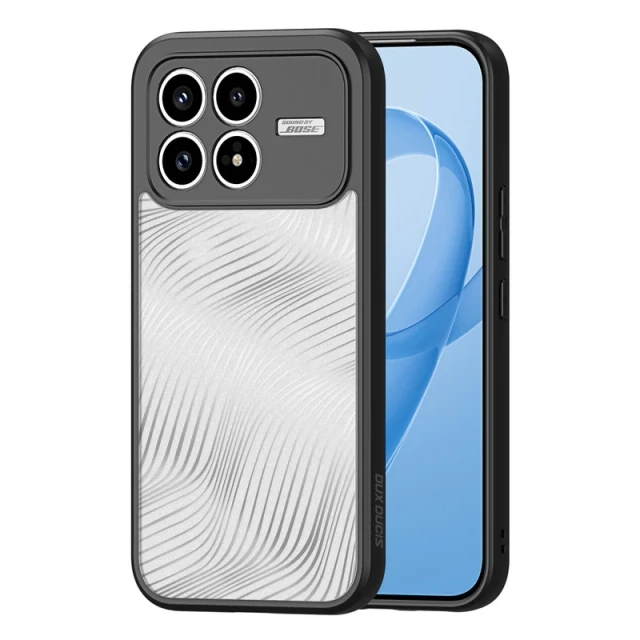 نمای اصلی قاب Wave مشکی نیمه شفاف مخصوص گوشی Poco F8 Pro