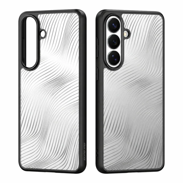 کاور نیمه‌شفاف Wave مشکی مخصوص سامسونگ Galaxy S26 Plus؛ نمای پشت گوشی و قاب