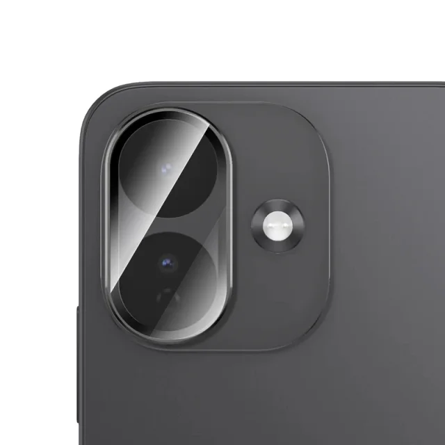 نمای نزدیک گلس رینگی مشکی روی مجموعه دوربین Redmi Note 17 Pro
