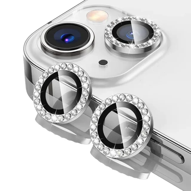محافظ لنز مدل رینگی نگین دار اپل iPhone 14 /14 Plus