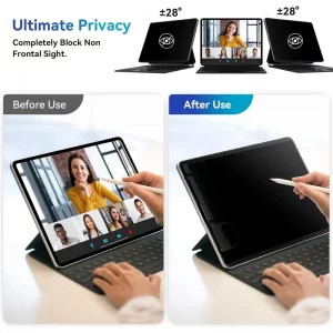 محافظ صفحه نمایش حریم شخصی مدل Privacy Tab مناسب برای تبلت اپل iPad 11 2025 11 inch