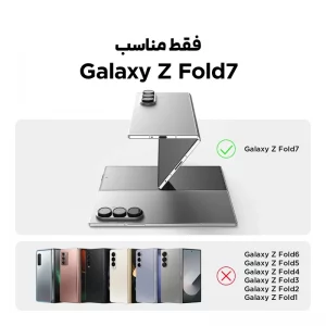 محافظ صفحه نمایش شیشه ای مدل FS مناسب برای گوشی موبایل سامسونگ Galaxy Z Fold 7