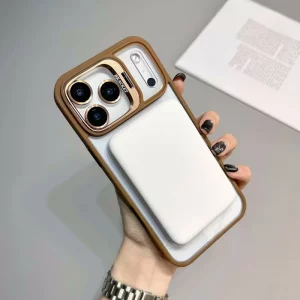 کاور مدل Bracket مناسب برای گوشی موبایل اپل iPhone 17 Pro Max به همراه محافظ لنز