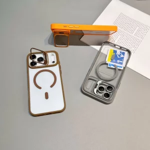 کاور مدل Bracket مناسب برای گوشی موبایل اپل iPhone 17 Pro Max به همراه محافظ لنز