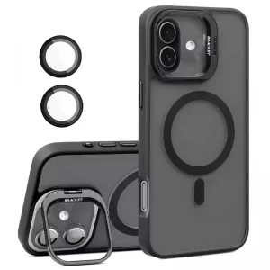 کاور مدل Bracket مناسب برای گوشی موبایل اپل iPhone 17 به همراه محافظ لنز