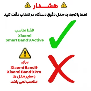 محافظ صفحه نمایش مدل PMMA مناسب برای ساعت هوشمند شیائومی Smart Band 9 Active