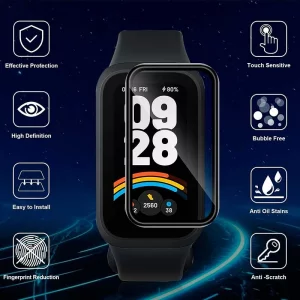 محافظ صفحه نمایش مدل PMMA مناسب برای ساعت هوشمند شیائومی Smart Band 9 Active