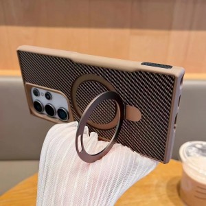 کاور مدل Carbon Stand مناسب برای گوشی موبایل سامسونگ Galaxy S25 Ultra