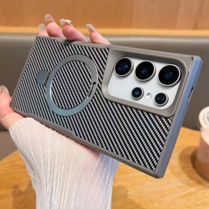 کاور مدل Carbon Stand مناسب برای گوشی موبایل سامسونگ Galaxy S25 Ultra
