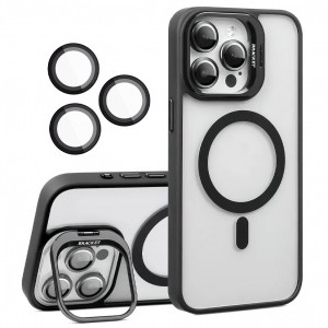 کاور  مدل Bracket مناسب برای گوشی موبایل اپل iPhone 16 Pro Max به همراه محافظ لنز