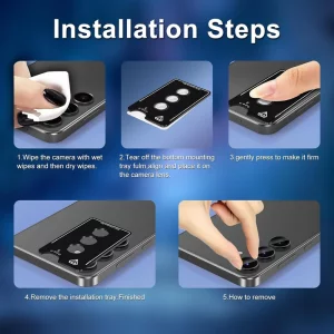 محافظ لنز دوربین مدل رینگی 2 مناسب برای گوشی موبایل سامسونگ Galaxy S24 FE