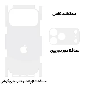 برچسب پشت گوشی مدل Full 360 مناسب برای گوشی موبایل اپل iPhone 17 Pro