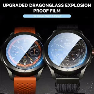 محافظ صفحه نمایش شیشه ای مدل GW مناسب برای ساعت هوشمند شیائومی S4