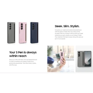 کاور مدل Velto مناسب برای گوشی موبایل سامسونگ Galaxy Z Fold 7 به همراه قلم