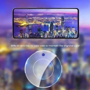 محافظ لنز دوربین شیشه‌ای مدل GL مناسب برای گوشی موبایل آنر Honor X9d