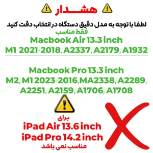 محافظ صفحه نمایش شیشه ای مدل TabG مناسب برای لپ تاپ اپل MacBook Air 13.3 inch M1 / MacBook Pro 13.3 inch M1 M2