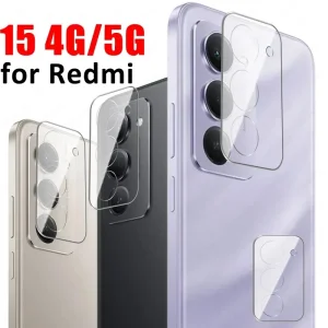 محافظ لنز دوربین شیشه‌ای مدل GL مناسب برای گوشی موبایل شیائومی Redmi 15
