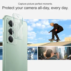 محافظ لنز دوربین شیشه‌ای مدل GL مناسب برای گوشی موبایل شیائومی Redmi 15