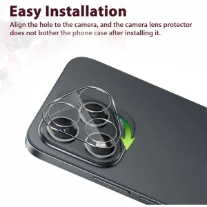 محافظ لنز دوربین شیشه‌ای  مدل GL مناسب برای گوشی موبایل آنر 400 Lite