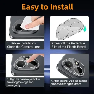 محافظ لنز دوربین شیشه‌ای مدل GL مناسب برای گوشی موبایل آنر 400