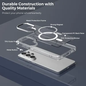 کاور مدل MagSafe مناسب برای گوشی موبایل سامسونگ Galaxy S26 Ultra
