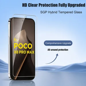 محافظ صفحه نمایش مدل Clear مناسب برای گوشی موبایل شیائومی Poco X8 Pro Max