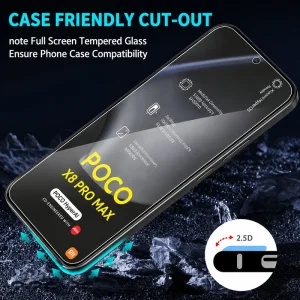محافظ صفحه نمایش مدل Clear مناسب برای گوشی موبایل شیائومی Poco X8 Pro Max