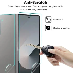 محافظ صفحه نمایش مدل Hydrogel مناسب برای گوشی موبایل سامسونگ Galaxy Z Fold 8 Ultra به همراه محافظ پشت گوشی