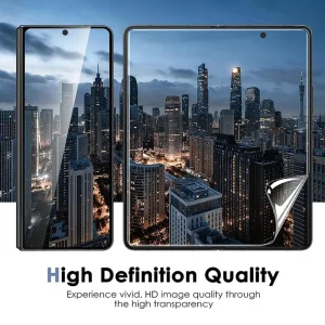 محافظ صفحه نمایش مدل Hydrogel مناسب برای گوشی موبایل سامسونگ Galaxy Z Fold 8 Ultra به همراه محافظ پشت گوشی