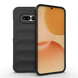 نمای کامل کاور Armor مشکی روی گوشی Nothing Phone 4a