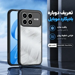 نمای پشت و لبه های قاب نیمه شفاف Wave پوکو F8 Pro