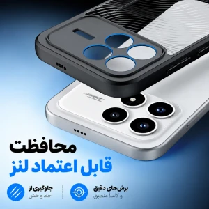 لبه برجسته محافظ دوربین در کاور Wave پوکو F8 Pro