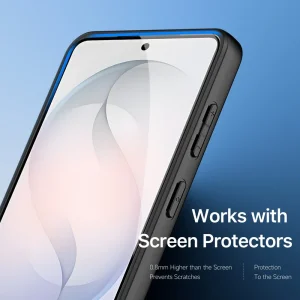 لبه‌های محافظ نمایشگر در کاور Wave سامسونگ Galaxy S26 Plus