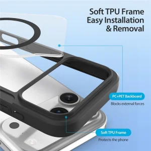 فریم TPU نرم کیف Skin X آیفون 18 پرو مکس برای نصب آسان
