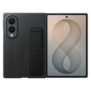 کاور مدل Carbon Stand مناسب گوشی سامسونگ Galaxy Z Fold 8 با پایه نگهدارنده