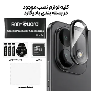 بسته‌بندی محافظ لنز رینگی Redmi Note 17 Pro و لوازم نصب همراه